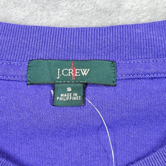 J Crew Shirt Mens S Purple Relaxed Cotton Pocket Tee BJ331 Oarsman Tag NEW - Picture 3 of 9